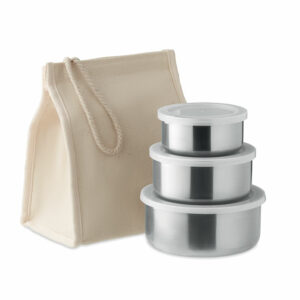 Set 3 fiambreras acero inox. - TEMPLE