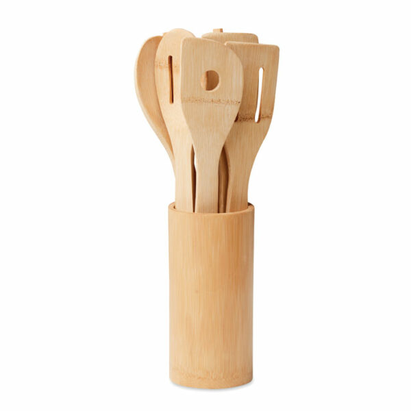 Set utensilios cocina de bambú - KYA