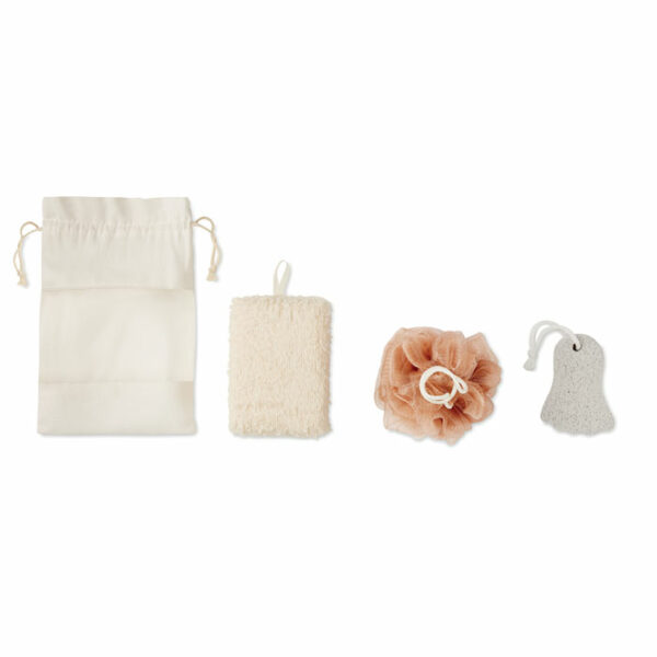 Set de baño en bolsa jute - CUIDA SET